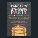 Pancake and Pyjamas birthday invitation<br><div class="desc">♥ A perfect way to invite your guests to your little one's birthday party!</div>