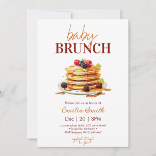 Pancake Baby Shower Invitation