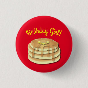 Pancake Birthday Party 3 Cm Round Badge