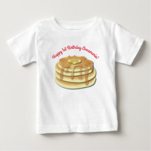 Pancake Birthday Party Flapjack Cute Kids Baby T-Shirt