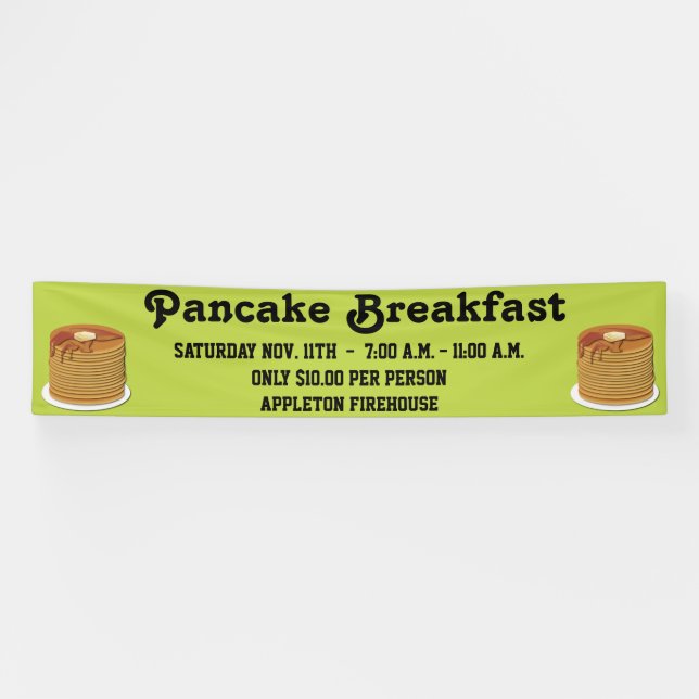 Pancake Breakfast Banner (Horizontal)