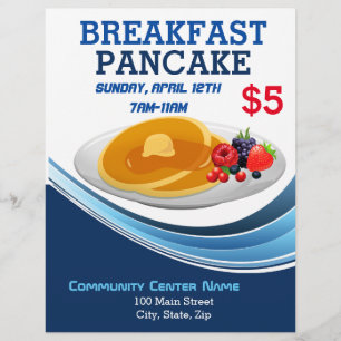 Pancake Breakfast Event  Flyer