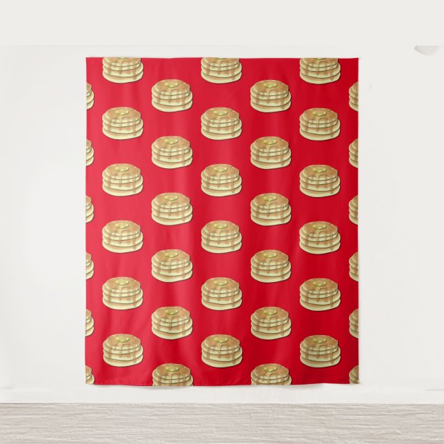 Pancake Breakfast Party Kids Photo Booth Backdrop Tapestry (Front)