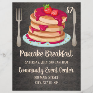 Pancake Breakfast  Promotional Flyer