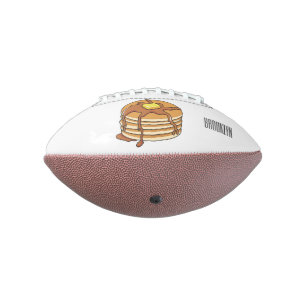 Pancake cartoon illustration  american football
