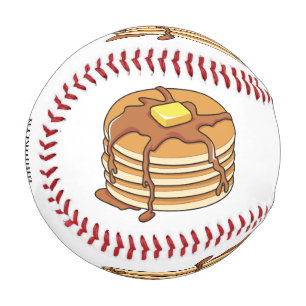 Pancake cartoon illustration baseball