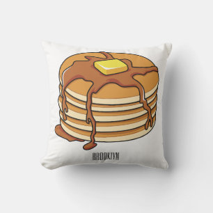 Pancake cartoon illustration  cushion