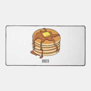 Pancake cartoon illustration desk mat