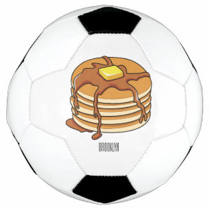 Pancake cartoon illustration football