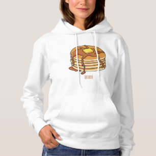 Pancake cartoon illustration hoodie