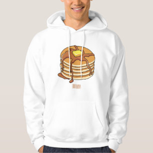 Pancake cartoon illustration  hoodie