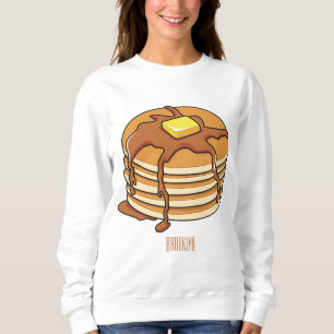 Pancake cartoon illustration sweatshirt