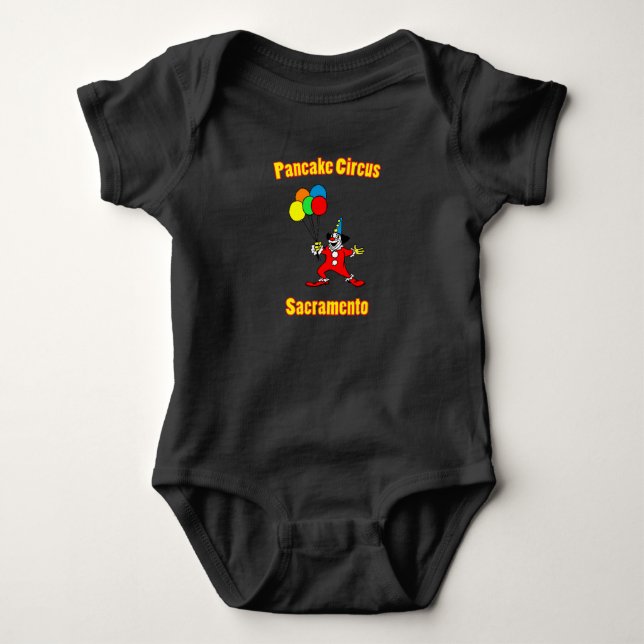 Pancake Circus Baby One-Piece Bodysuit (Front)