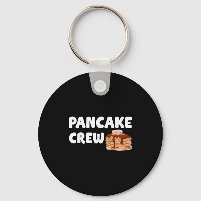 Pancake Crew Funny Pancake Lover Pancake Christmas Key Ring (Front)