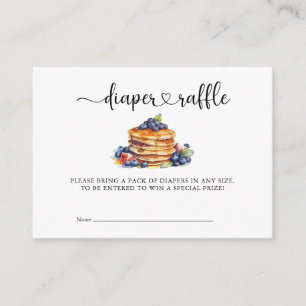 Pancake   Cute Baby Shower Diaper Raffle Enclosure Card