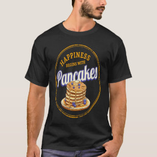 Pancake dessert chef vintage gourmet sweet tooth T-Shirt