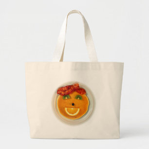 PANCAKE FACE DIETITIAN LARGE TOTE BAG