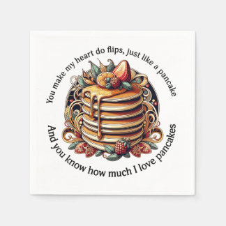 Pancake Flips of Love Napkins