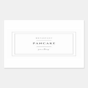 Pancake Food Label Stickers