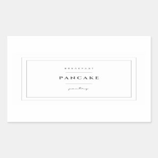 Pancake Food Label Stickers