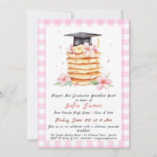 Pancake Graduation Breakfast Celebration Invitation