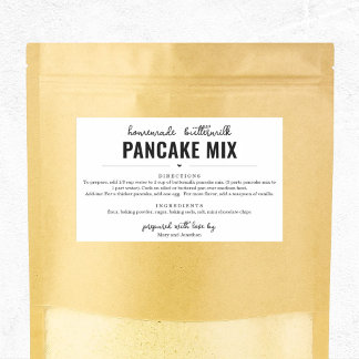 Pancake Mix Gift Label
