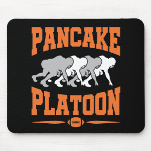 Pancake Platoon Football Offensive Line Lineman Mouse Mat