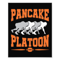 Pancake Platoon Football Offensive Line Lineman