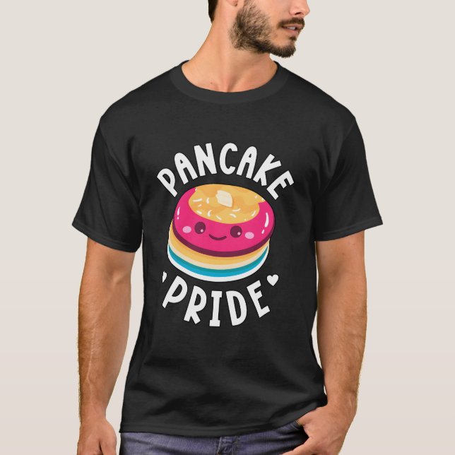 Pancake Pride Lgbtq Pan Panual Awareness T-Shirt (Front)
