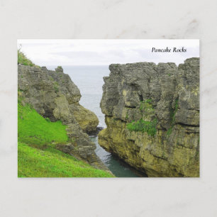 Pancake Rocks, New Zealand South Island Holiday Postcard