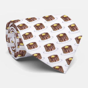 Pancake Short Stack Flapjack Syrup Butter Foodie Tie