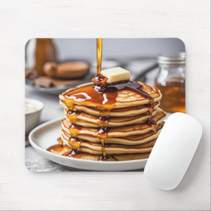 Pancake Stack With Dripping Syrup Mouse Mat