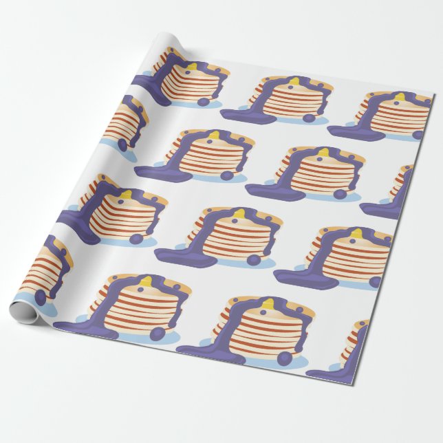 Pancake Stack Wrapping Paper (Unrolled)