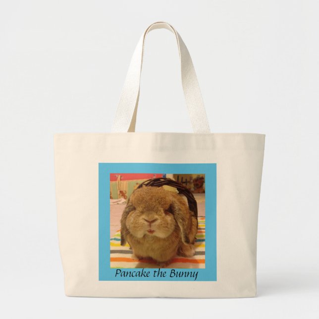 Pancake the Bunny grocery bag (Front)