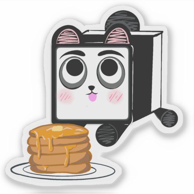 Pancake the Panda Sticker  (Front)