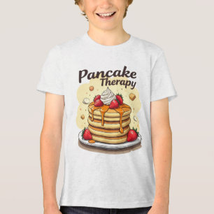 Pancake Therapy Kid"s T-Shirt Tri-Blend Shirt