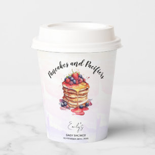 Pancakes and Pacifiers Brunch Baby Shower Paper Cups