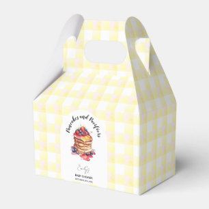 Pancakes and Pacifiers Gingham Plaid Baby Shower Favour Box