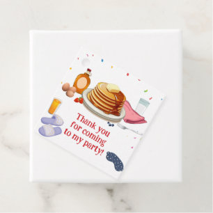 Pancakes and Pajamas Breakfast Party Favour Tags