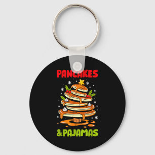 Pancakes And Pajamas Christmas Pancake Men Women K Key Ring