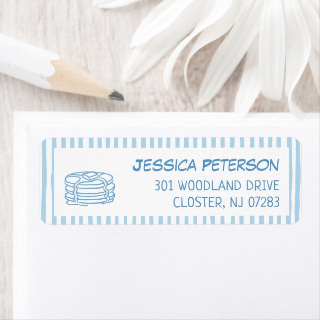 Pancakes and Pajamas Party Return Address (Insitu)