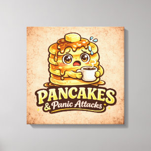 Pancakes and Panic Attacks - Foodie Fiends Canvas Print