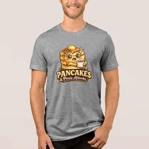 Pancakes and Panic Attacks - Foodie Fiends Tri-Blend Shirt