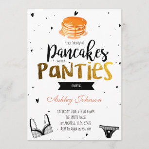 Pancakes and panties lingerie card