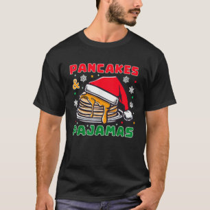 Pancakes and Pyjamas Maple Syrup Cake Santa Hat Ch T-Shirt