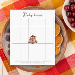 Pancakes baby shower Baby shower bingo game