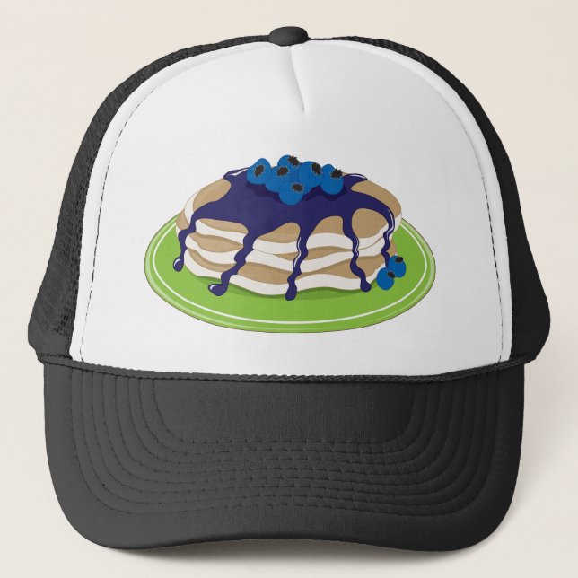 Pancakes Blueberry Trucker Hat (Front)