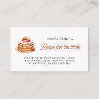 Pancakes Bring a recipe Bridal shower request