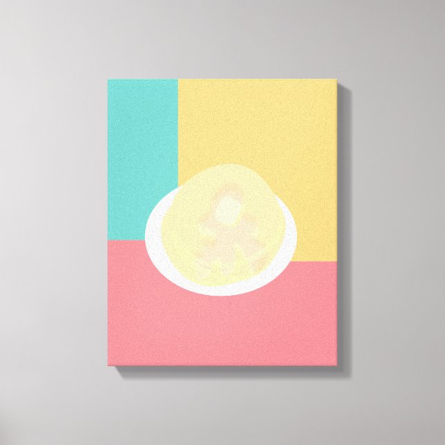 Pancakes Colourful  Pop Art  Style  Canvas Print (Front)