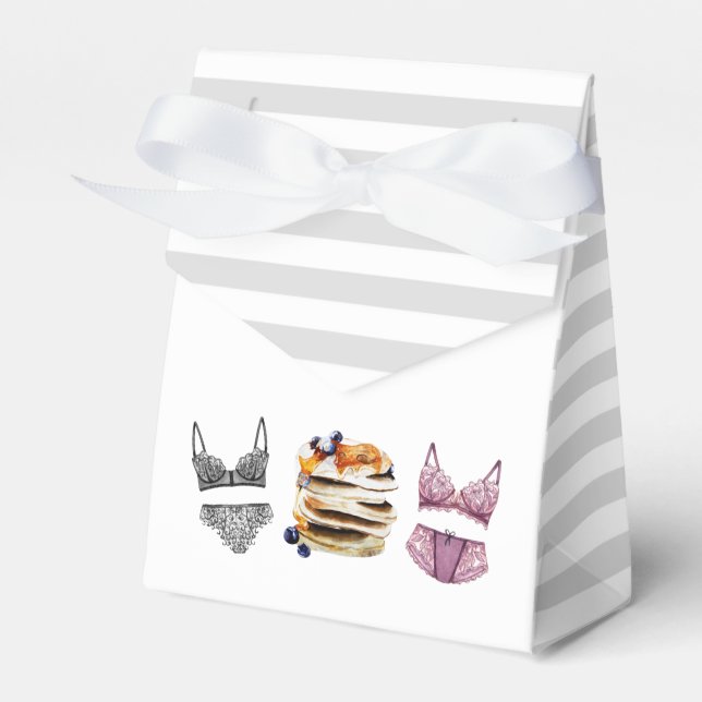 Pancakes & Panties Bridal Shower Favour Box (Front Side)